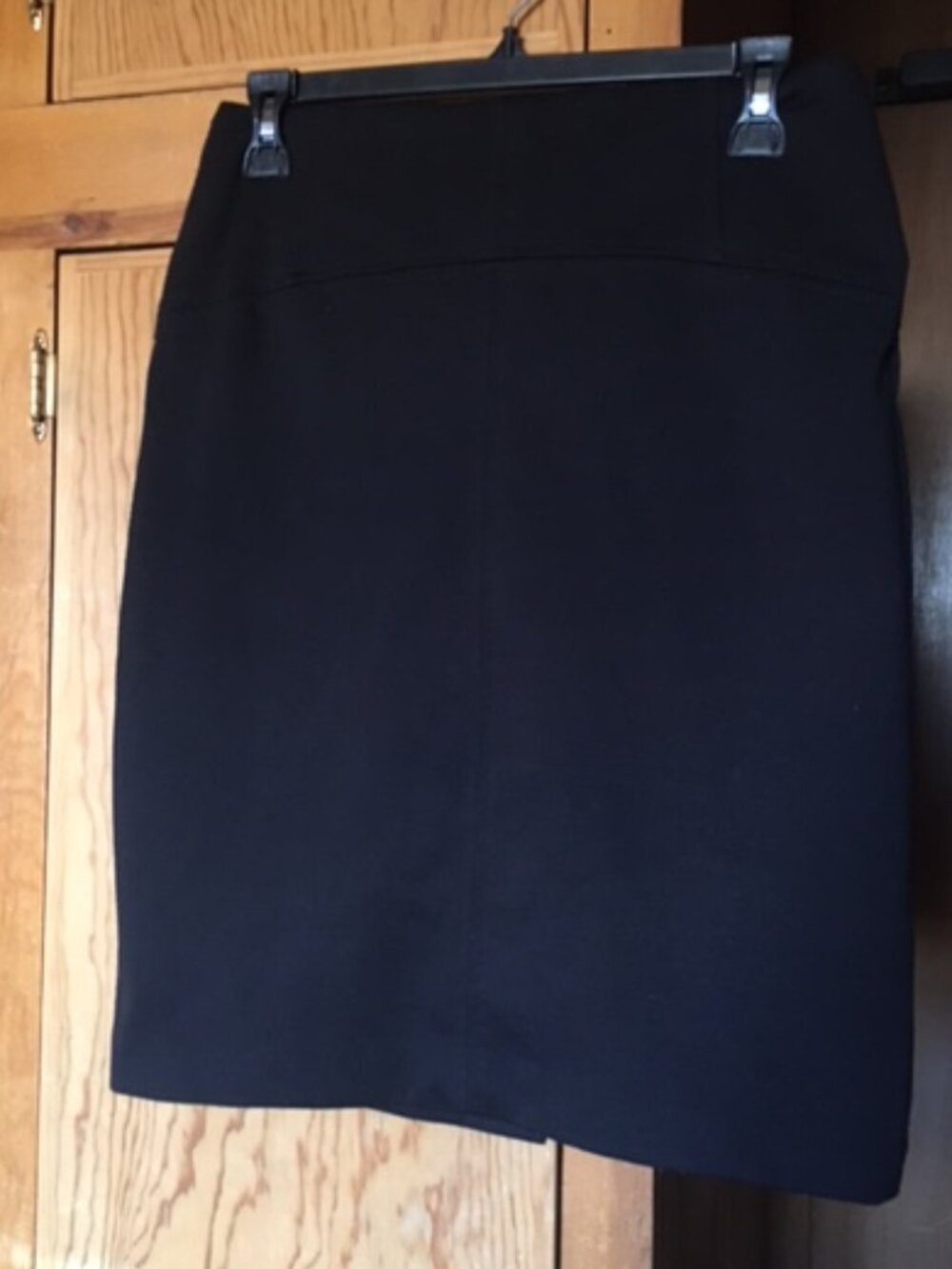 High-waisted Black Pencil Skirt